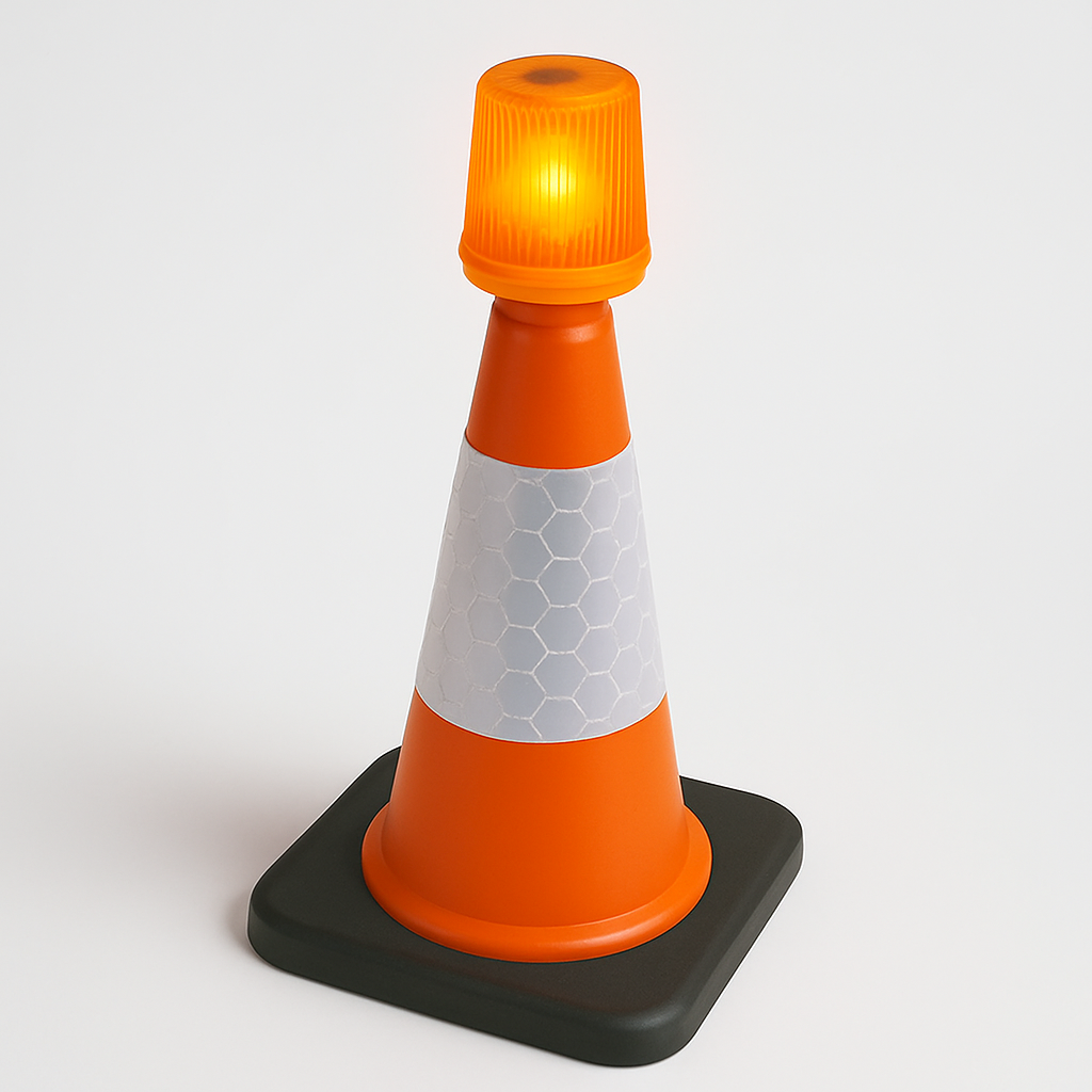 LED Traffic Cone Safety Lamp – High-Visibility, Durable & Auto-Activated