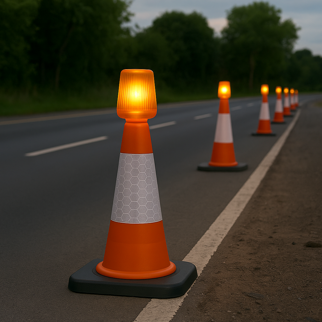LED Traffic Cone Safety Lamp – High-Visibility, Durable & Auto-Activated
