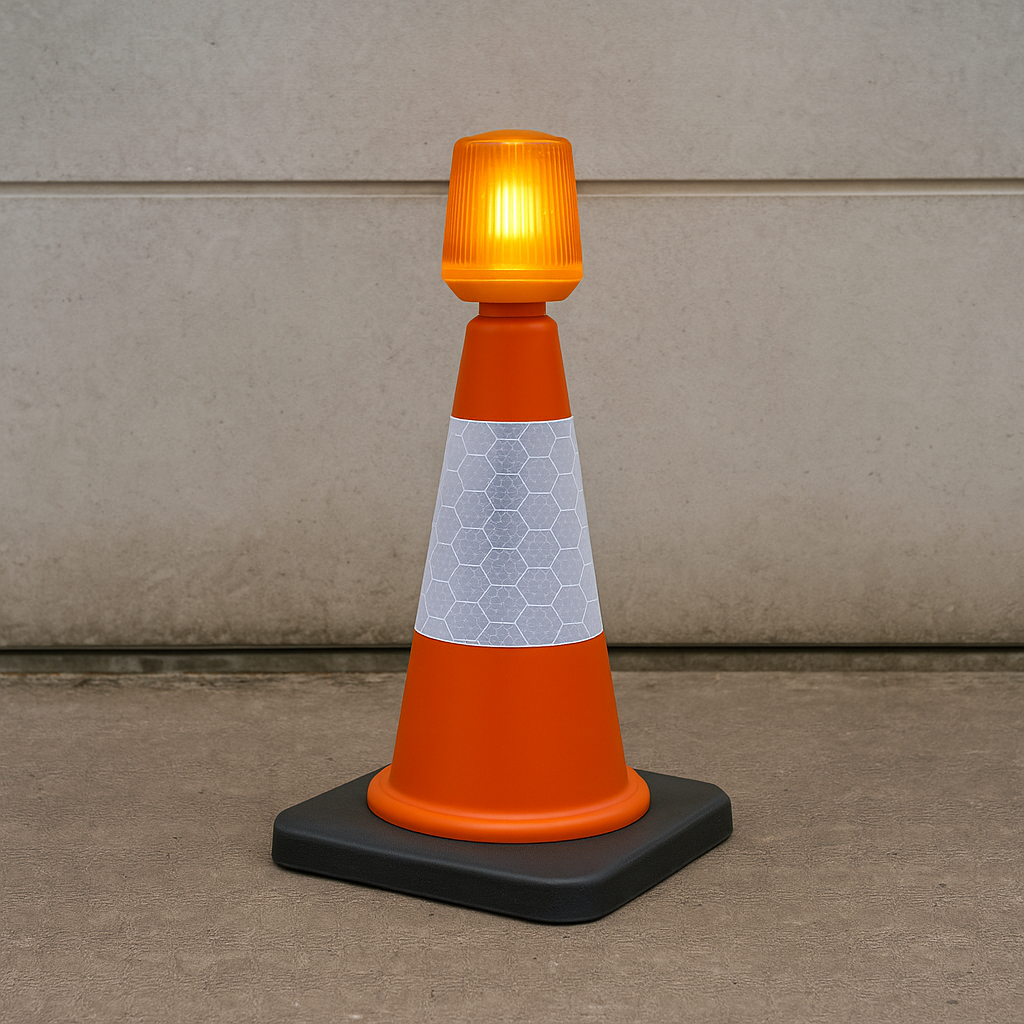 LED Traffic Cone Safety Lamp – High-Visibility, Durable & Auto-Activated