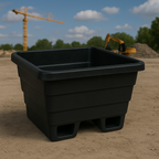 250L Heavy-Duty Twin-Skin Mortar Tub – Forklift Compatible | Ultra-Strong & Rigid Design