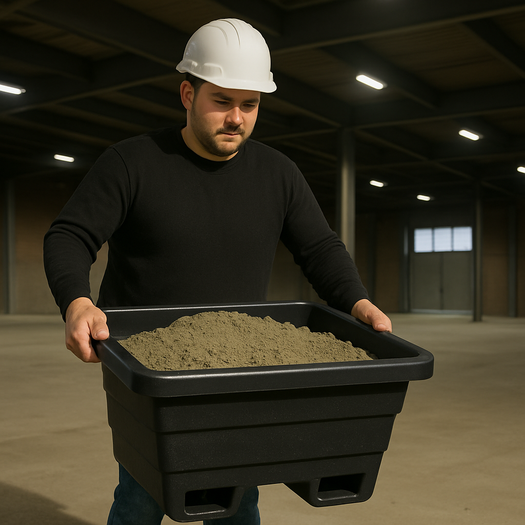 250L Heavy-Duty Twin-Skin Mortar Tub – Forklift Compatible | Ultra-Strong & Rigid Design
