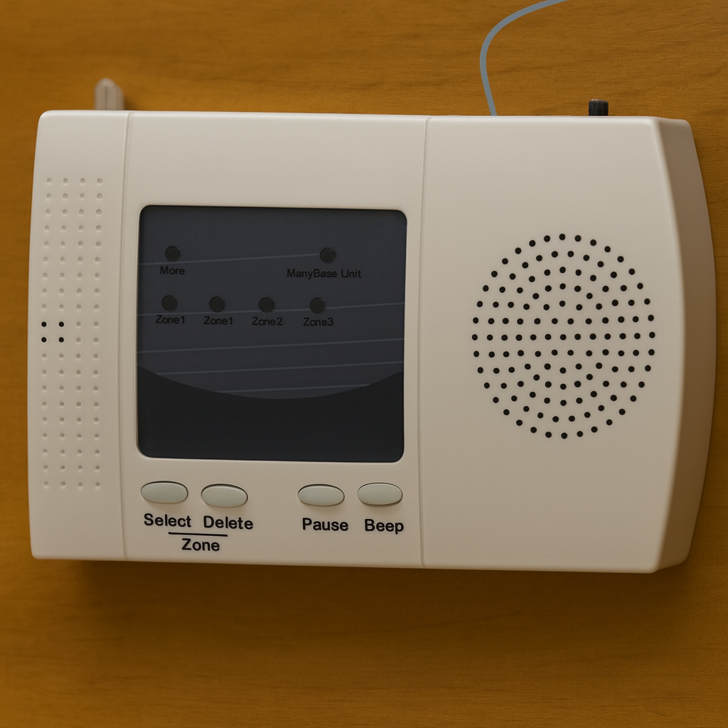 Industrial Wireless Warehouse Doorbell Kit – 900 m Long-Range System with Heavy-Duty Push Button, Wired Bell & Plug-In Receiver (DA600+)