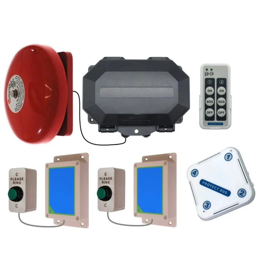 Protect-800 Twin Wireless Commercial Door Bell Kit