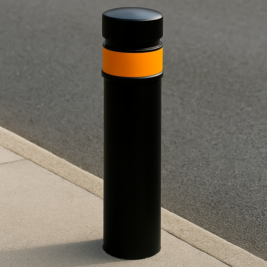 Heavy-Duty Ornamental Steel Bollard – 1000mm Above Ground | Elegant Security Post