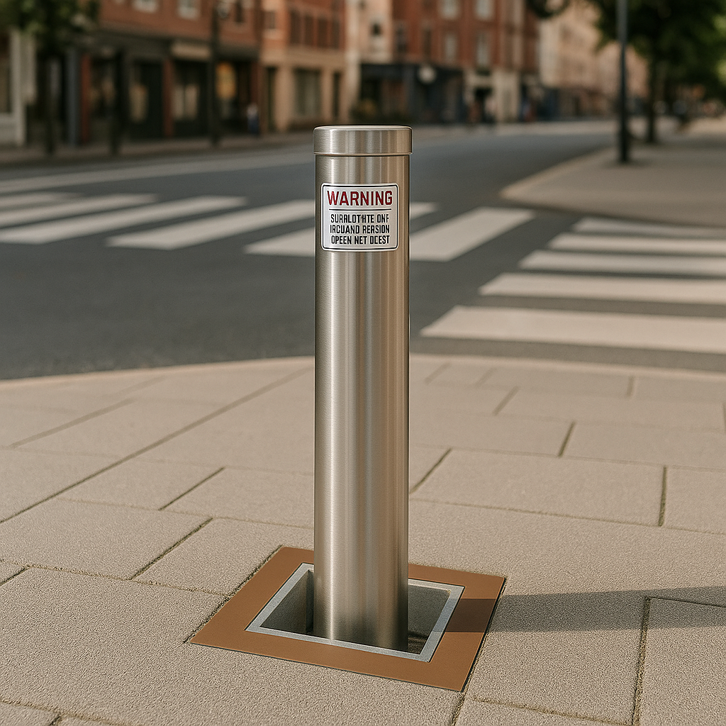 500mm Retractable Telescopic Parking Bollard – Padlockable Security Post for Driveways, Car Parks & Commercial Access Control