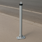 Heavy-Duty Fold-Down Parking Bollard with Hinged Lock – Anti-Theft Security Post