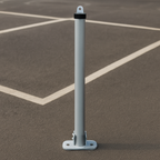 Heavy-Duty Fold-Down Parking Bollard with Hinged Lock – Anti-Theft Security Post