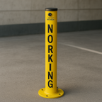 Fold-Down Parking Post – ‘No Parking’ Bollard for Driveways & Reserved Spaces
