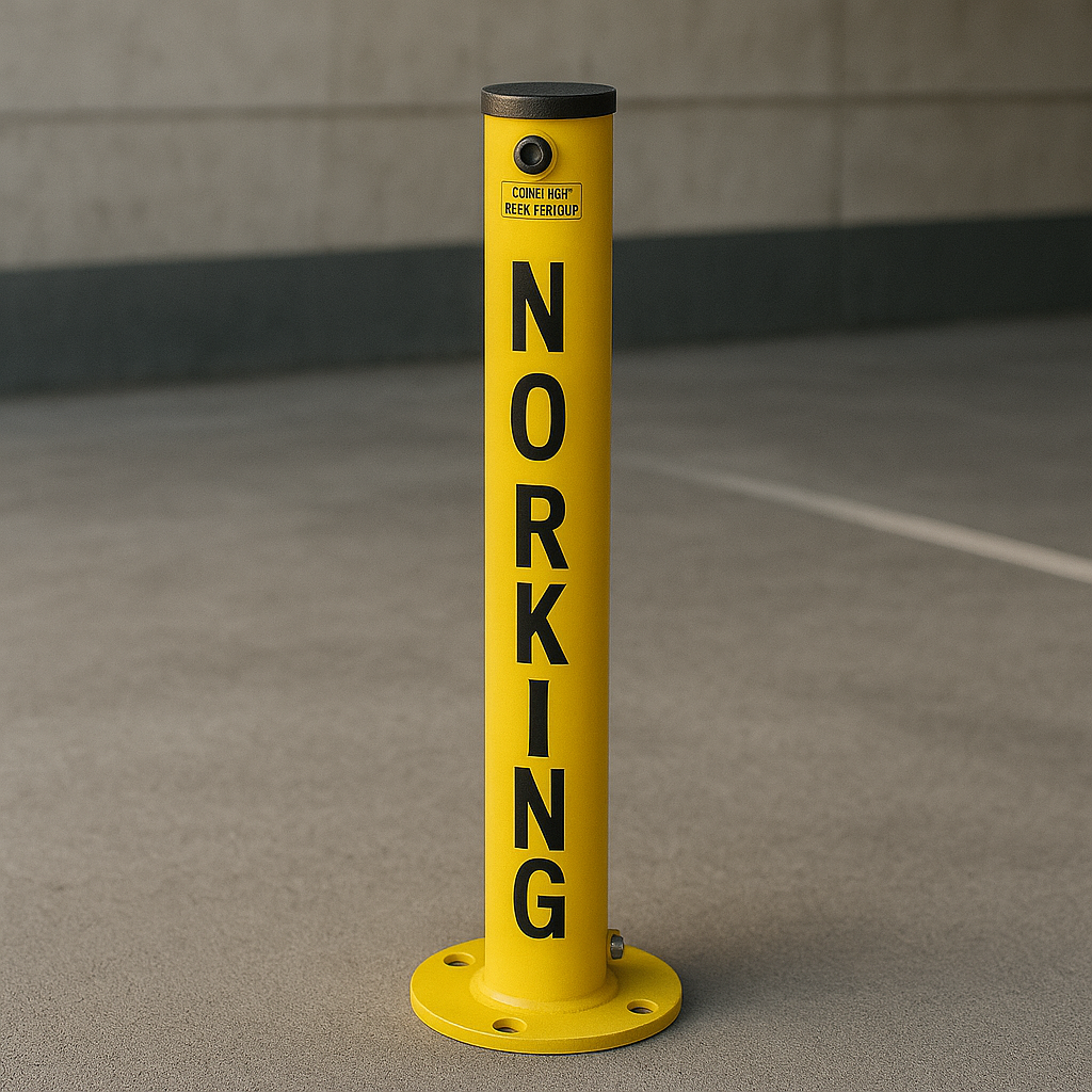 Fold-Down Parking Post – ‘No Parking’ Bollard for Driveways & Reserved Spaces