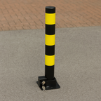 Steel Folding Parking Bollard – Heavy-Duty Anti-Theft Security Post