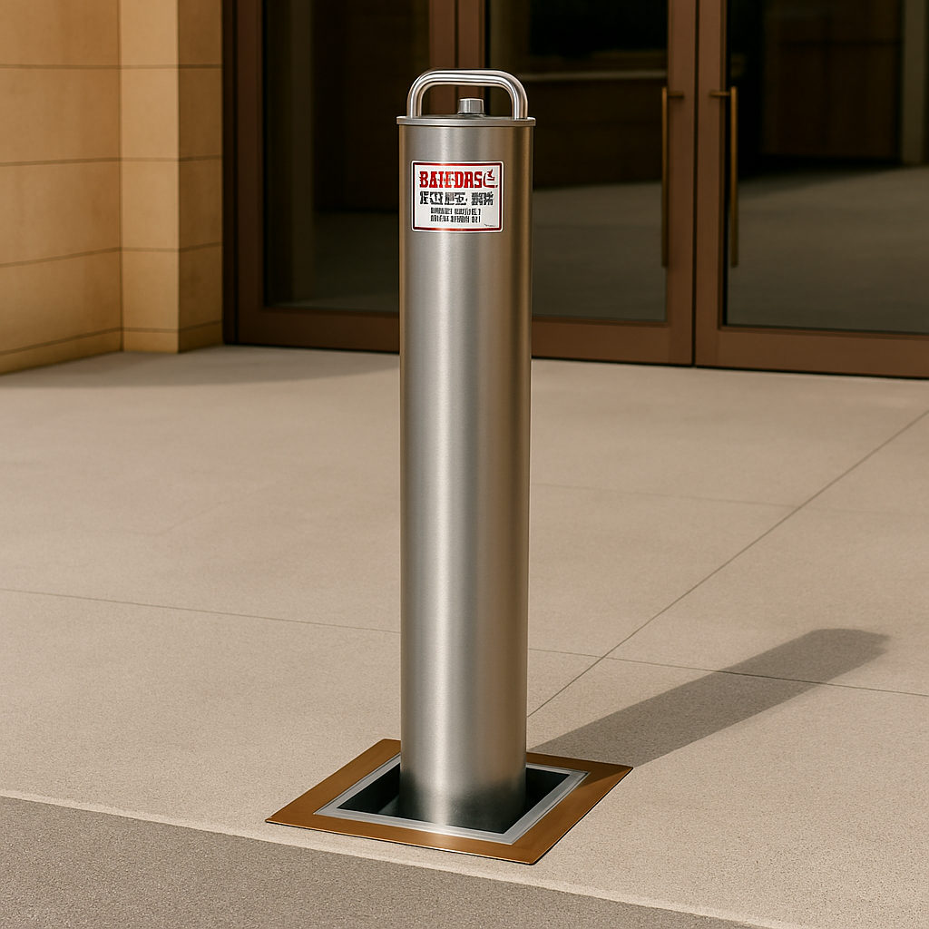 500mm Retractable Telescopic Parking Bollard – Padlockable Security Post for Driveways, Car Parks & Commercial Access Control