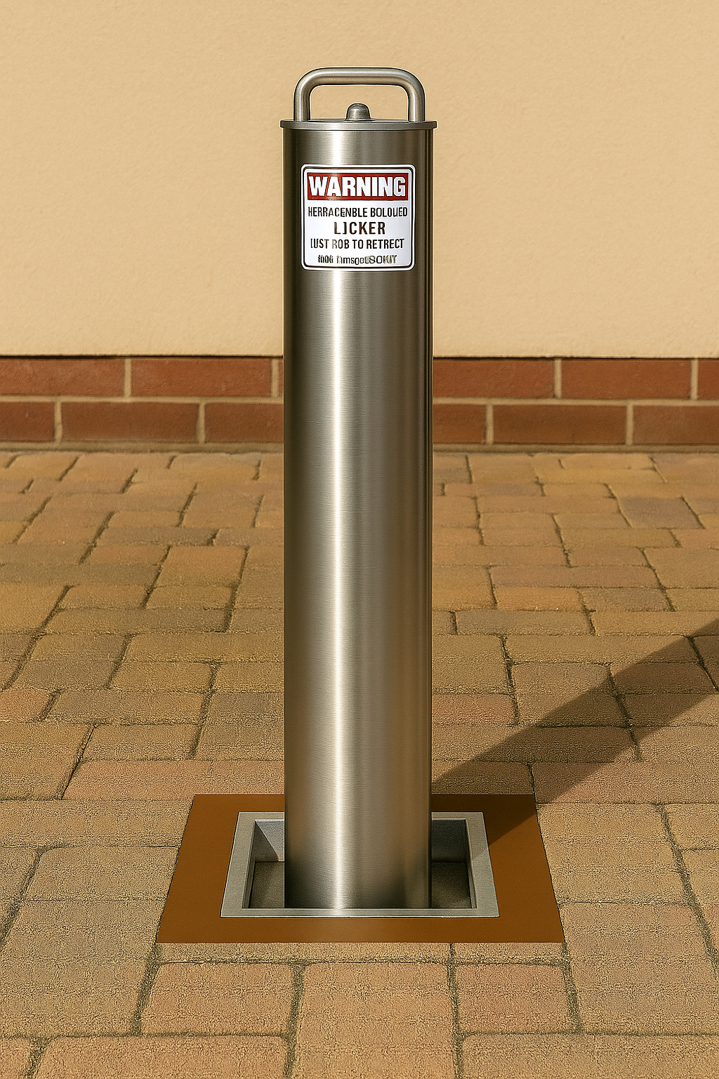 500mm Retractable Telescopic Parking Bollard – Padlockable Security Post for Driveways, Car Parks & Commercial Access Control