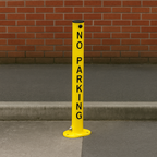 No Parking Fold-Down Security Post – Heavy-Duty Lockable Bollard for Driveway & Parking Protection
