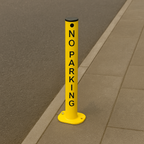 No Parking Fold-Down Security Post – Heavy-Duty Lockable Bollard for Driveway & Parking Protection