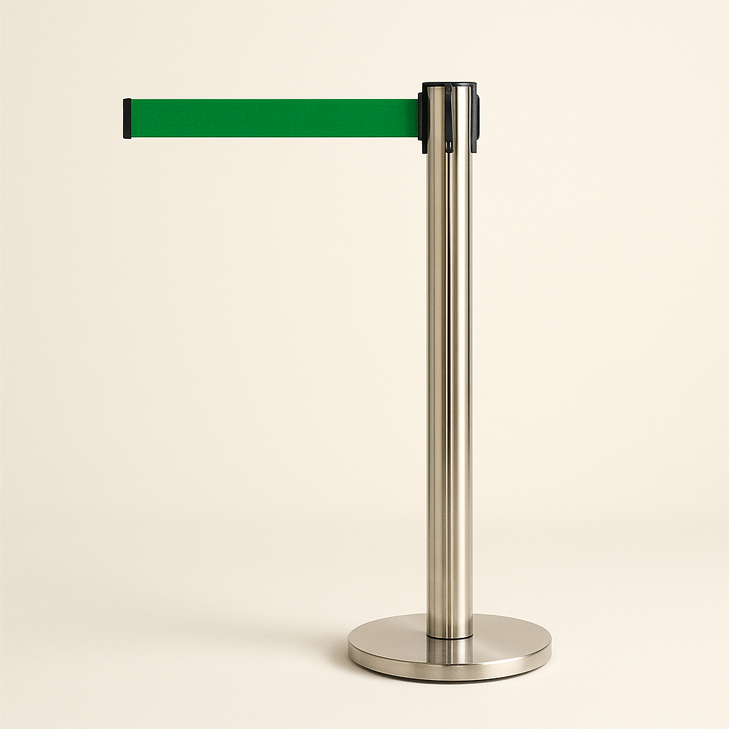 Premium Retractable Belt Barrier Post – 3.4m & 3.9m | Long-Range Queue Management Solution for Retail, Events & Industrial Use