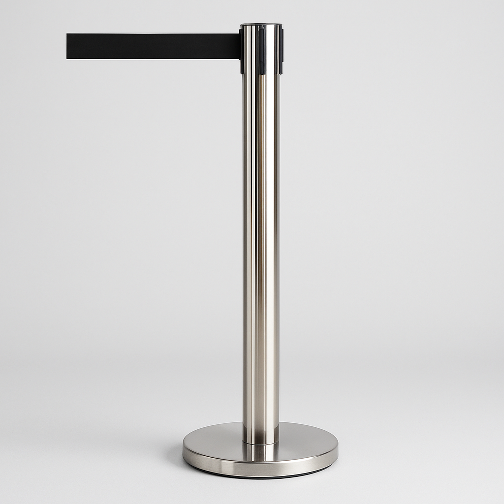 Premium Retractable Belt Barrier Post – 3.4m & 3.9m | Long-Range Queue Management Solution for Retail, Events & Industrial Use