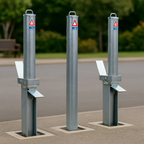 500mm Retractable Parking Bollard with Integral Lock – Compact Heavy-Duty Post for Driveways, Car Parks & Commercial Security
