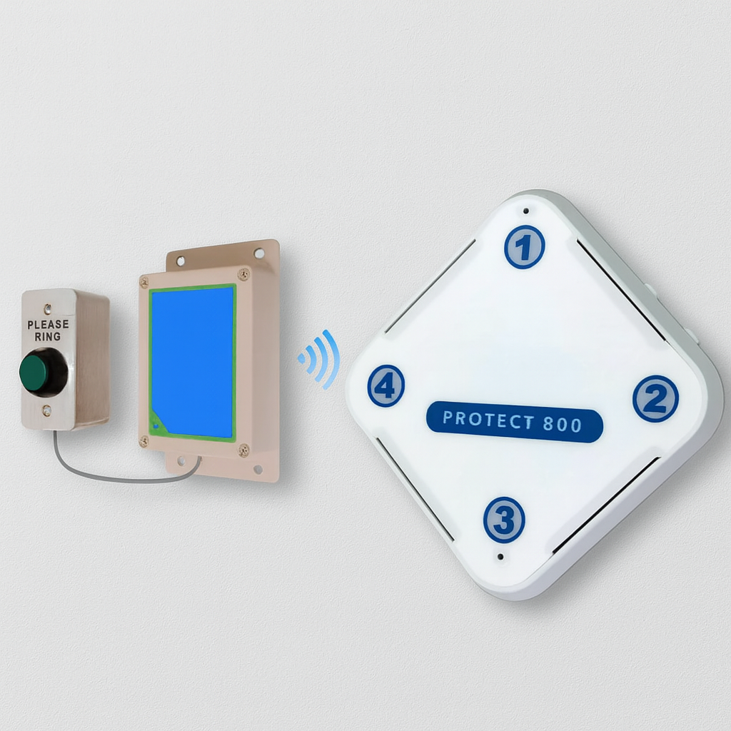 Protect-800 Twin Wireless Commercial Door Bell Kit