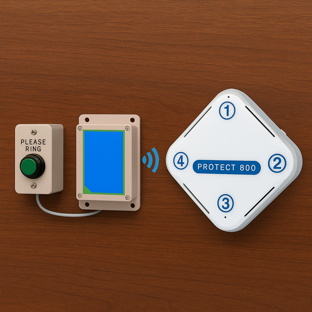 Protect-800 Twin Wireless Commercial Door Bell Kit