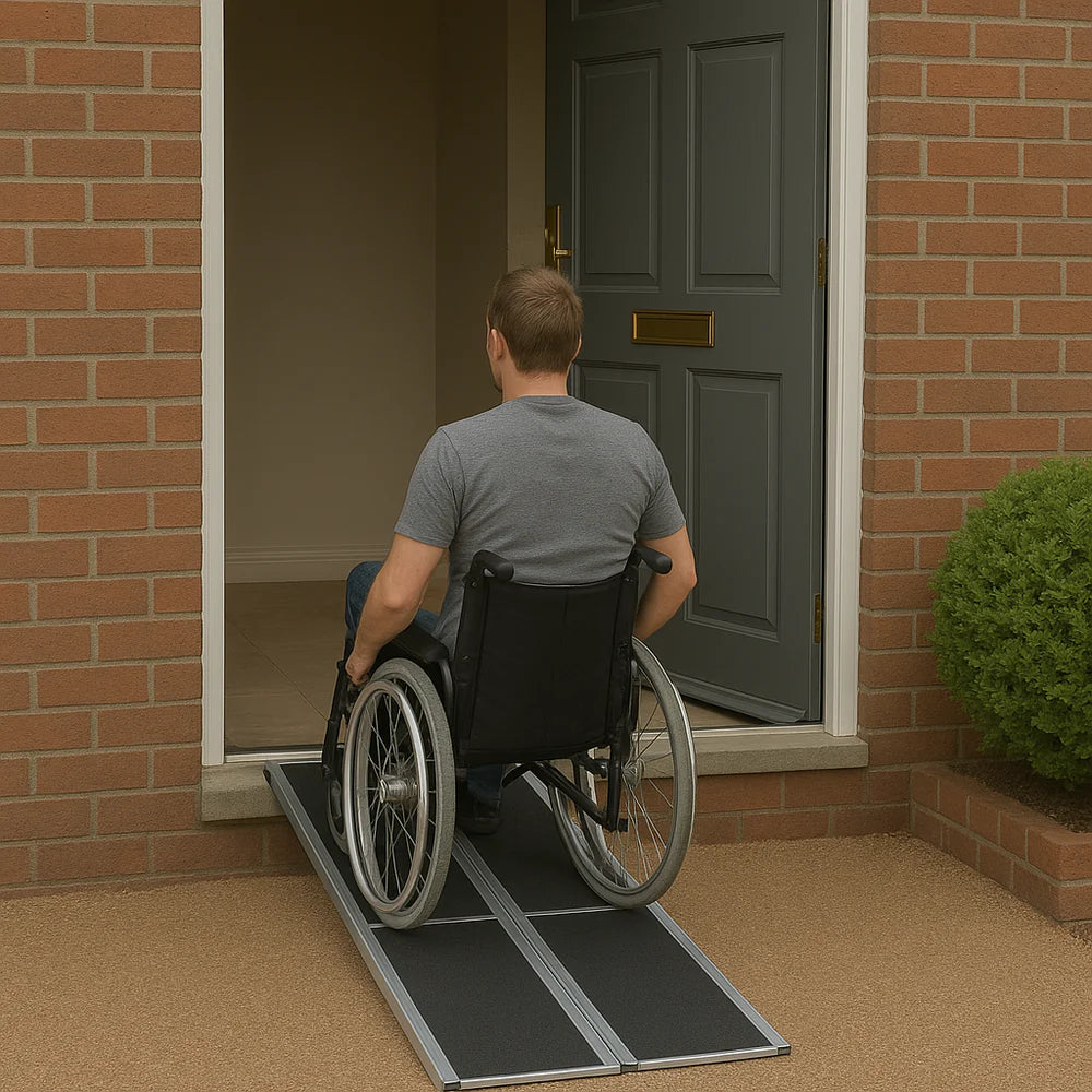 Heavy-Duty Multi-Fold Wheelchair Ramp (4ft – 10ft) | Safe & Easy Vehicle Access