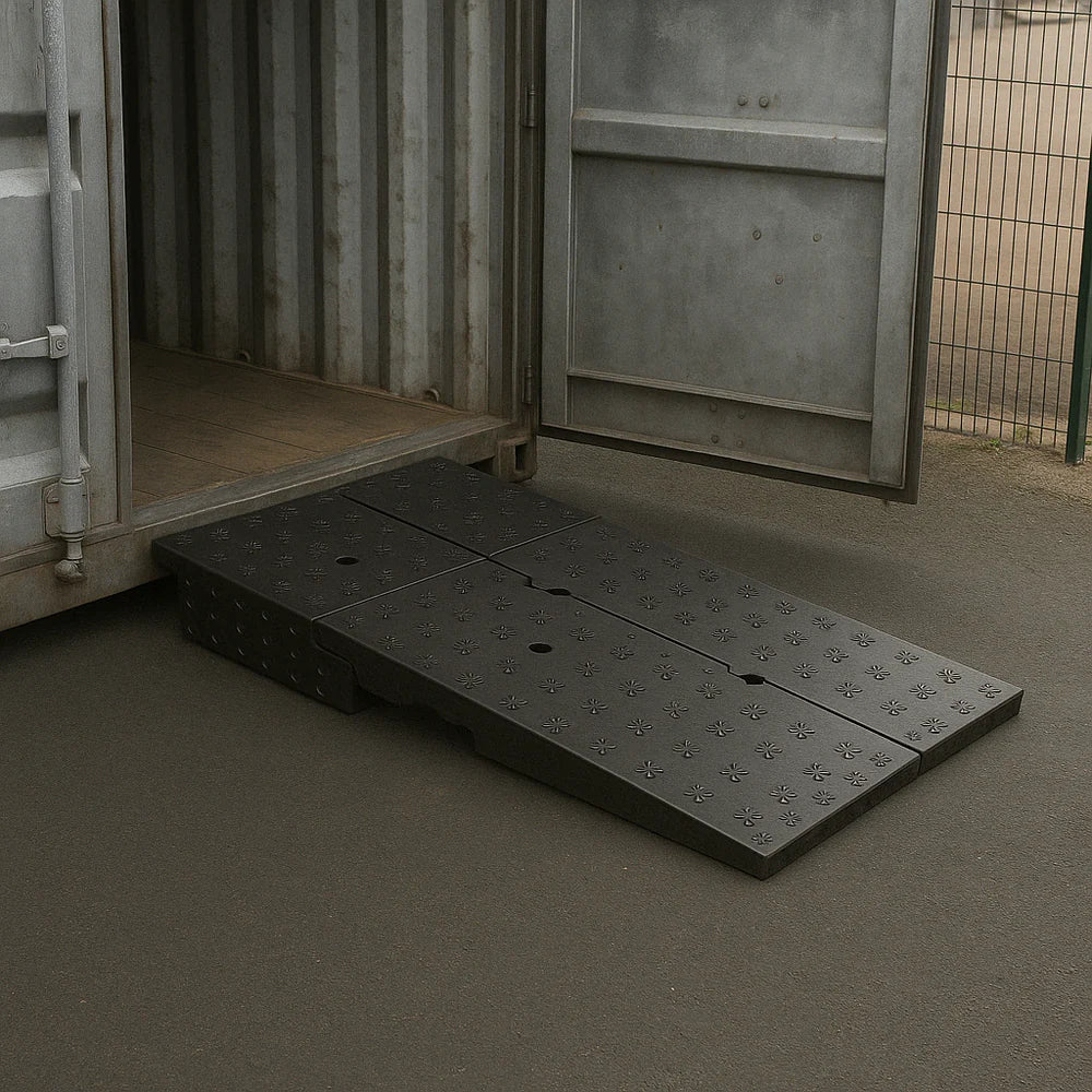 Heavy-Duty Rubber Container Ramp (150mm - 300mm) – Safe and Efficient Loading