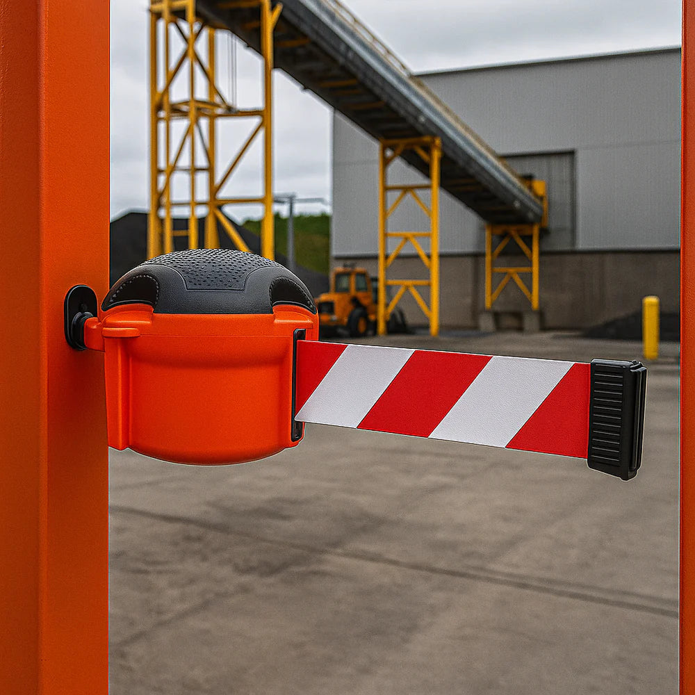XS 9m Wall-Mounted Retractable Safety Barrier Kit (KIT11) – Heavy-Duty Crowd Control & Access Restriction