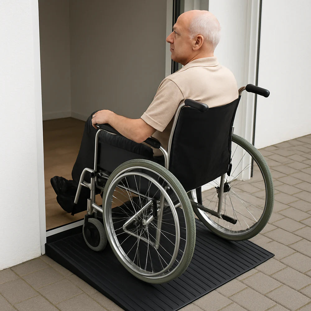 Rubber Threshold Ramps – 12mm to 100mm High | Durable, Non-Slip, Heavy-Duty Access Solutions