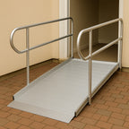 Durable Wheelchair Ramp with Handrails – Adjustable 3ft to 12ft