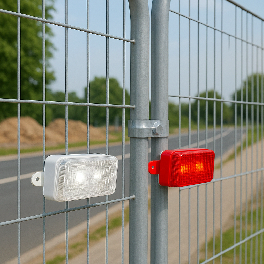 Battery-Powered LED Hoarding Light – With Flashing/Static Modes & Daylight Sensor