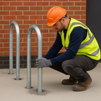 Heavy-Duty Lamp Post Protector – Anti-Collision Barrier for Columns, Poles & Charging Stations
