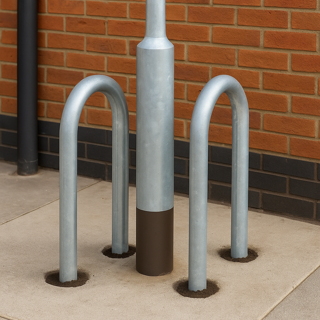 Heavy-Duty Lamp Post Protector – Anti-Collision Barrier for Columns, Poles & Charging Stations