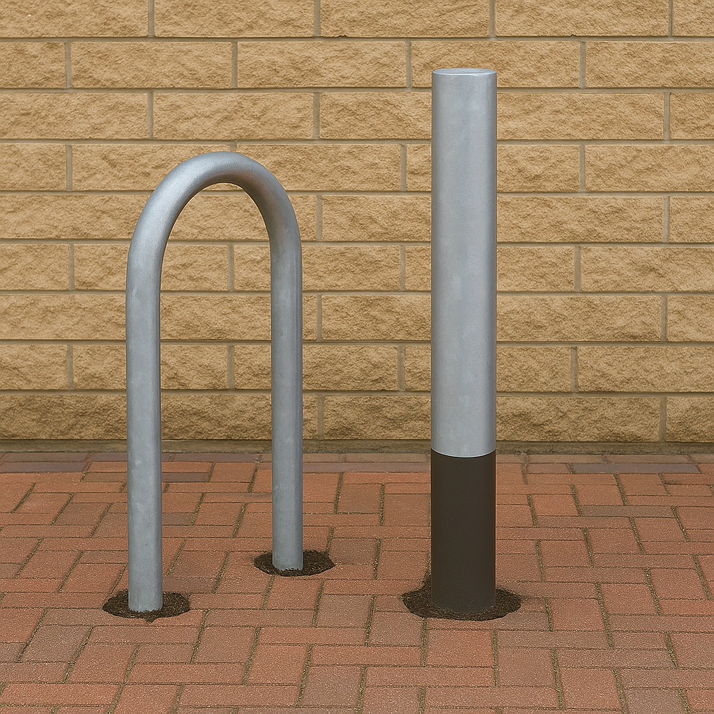 Heavy-Duty Lamp Post Protector – Anti-Collision Barrier for Columns, Poles & Charging Stations