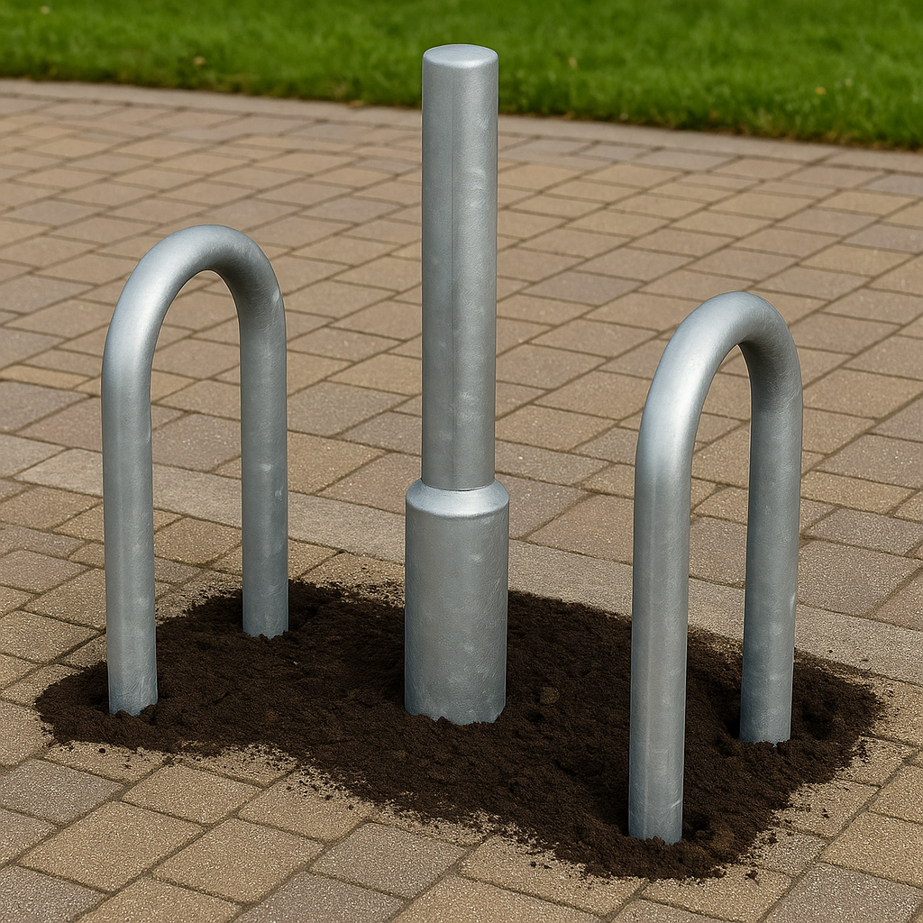 Heavy-Duty Lamp Post Protector – Anti-Collision Barrier for Columns, Poles & Charging Stations