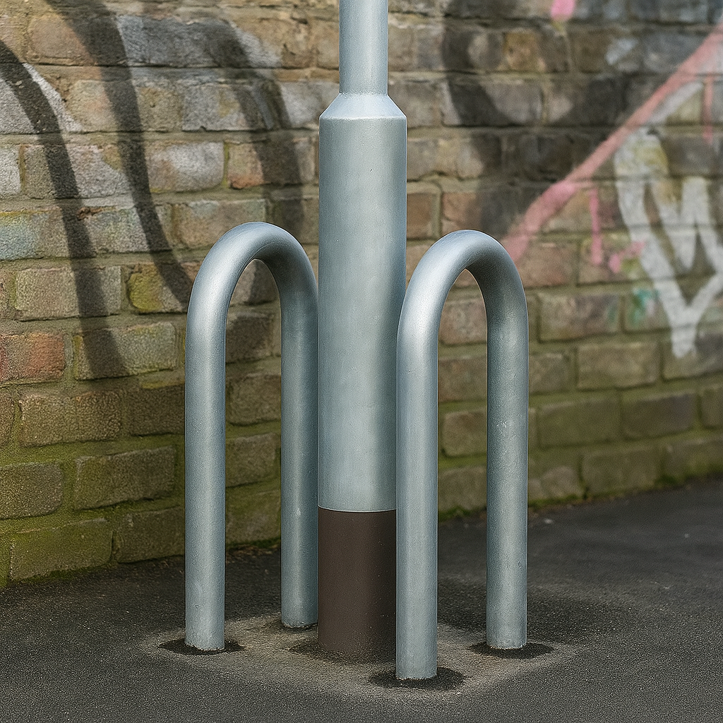 Heavy-Duty Lamp Post Protector – Anti-Collision Barrier for Columns, Poles & Charging Stations