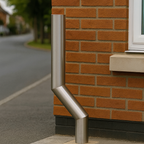 1100mm Cranked Safety Bollard – Above-Ground, Impact-Resistant Steel Barrier for Pathways & Car Parks