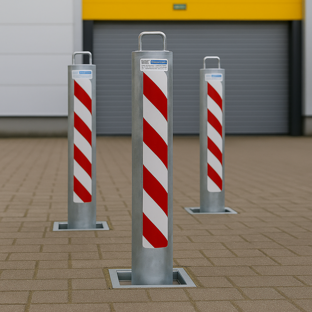 745mm Retractable Security Bollard with Integral Lock – Heavy-Duty Post for Driveways, Car Parks & Commercial Protection