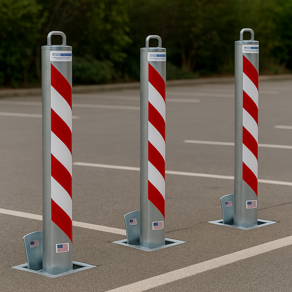 900mm Retractable Security Bollard with Lift Assist – Heavy-Duty, High-Security Post for Driveways, Car Parks & Commercial Sites