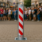 745mm Retractable Security Bollard with Integral Lock – Heavy-Duty Post for Driveways, Car Parks & Commercial Protection
