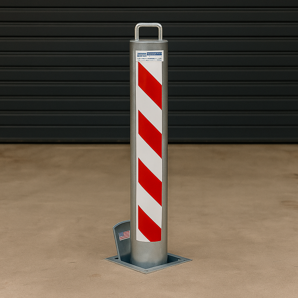 745mm Retractable Security Bollard with Integral Lock – Heavy-Duty Post for Driveways, Car Parks & Commercial Protection