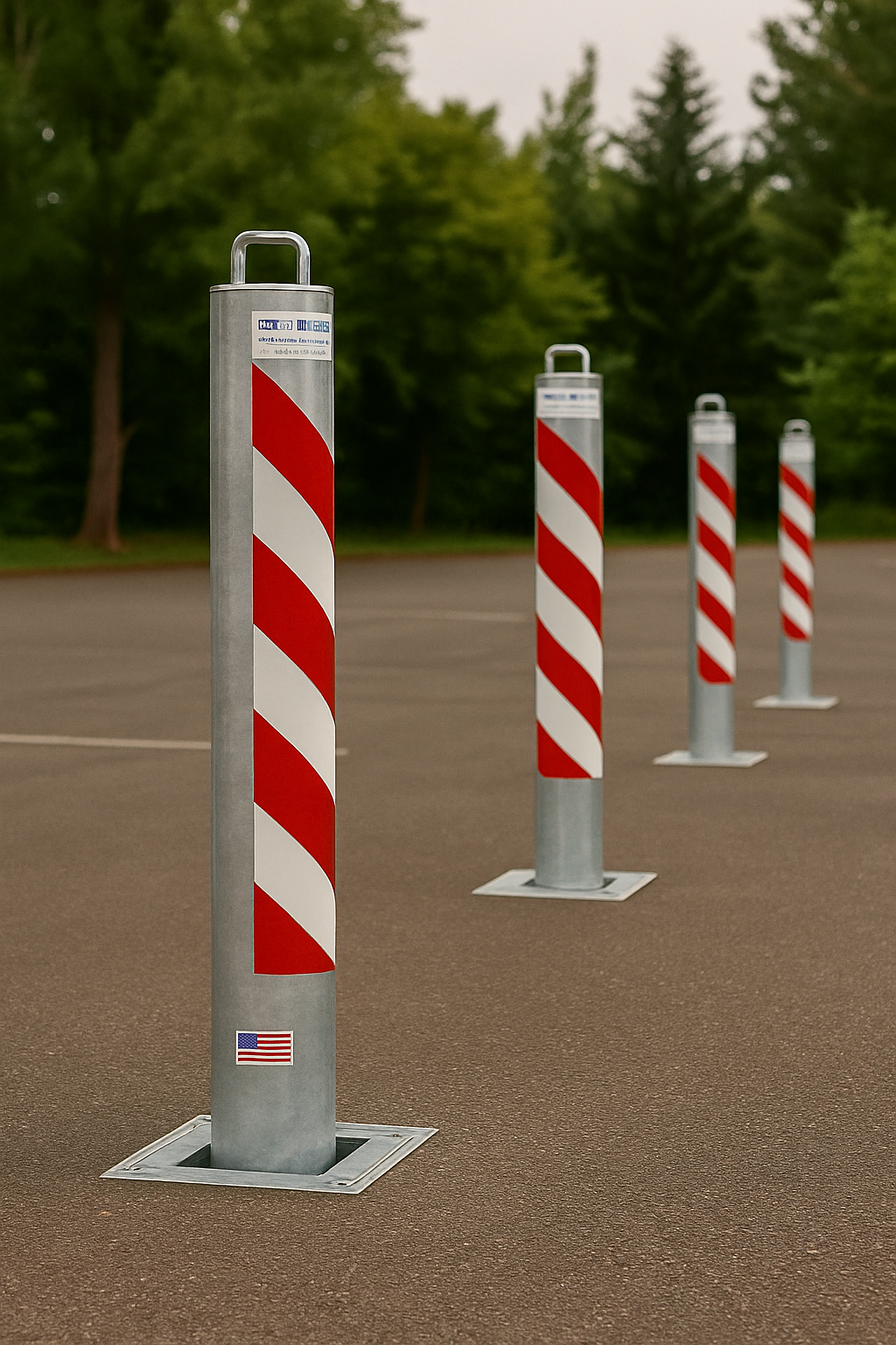745mm Retractable Security Bollard with Integral Lock – Heavy-Duty Post for Driveways, Car Parks & Commercial Protection