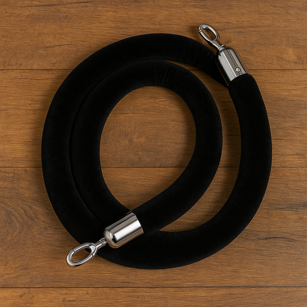 Premium Velvet Rope Barrier – Heavy-Duty Crowd Control Stanchion for VIP & Event Spaces