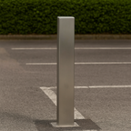 Heavy-Duty Stainless Steel Removable Security Parking Post – Lockable Bollard with Ground Spigot