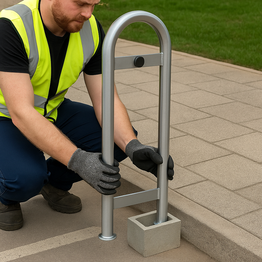 Slimline 48mm Door Guard – Compact Steel Barrier for Reliable Impact Protection