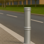 Bollogrid Ornamental Steel Bollard – 900mm | Decorative Anti-Ram Security Post for Driveways, Storefronts & Public Spaces