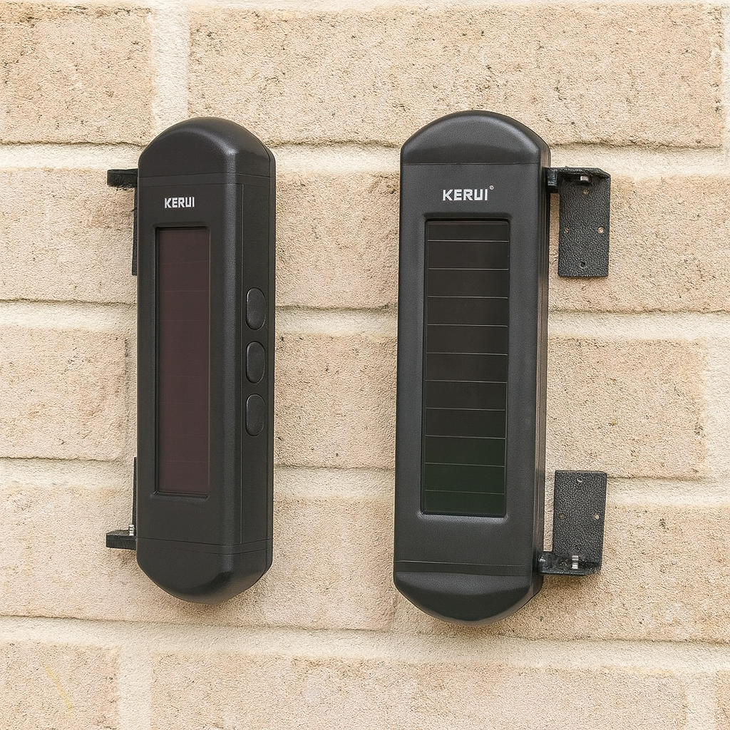 Solar-Powered Wired Output Infrared Beam Sensor – 900m Range | Wireless Perimeter Security System
