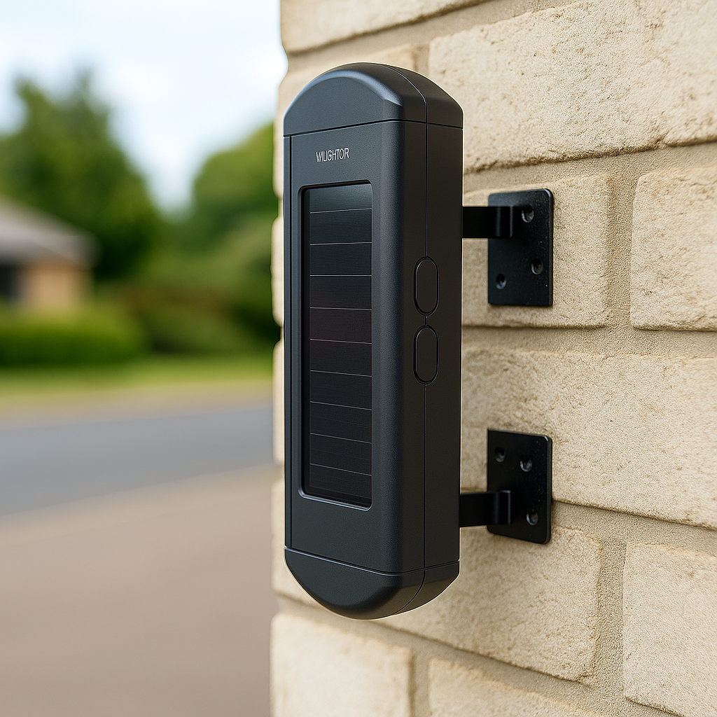 Solar-Powered Wired Output Infrared Beam Sensor – 900m Range | Wireless Perimeter Security System