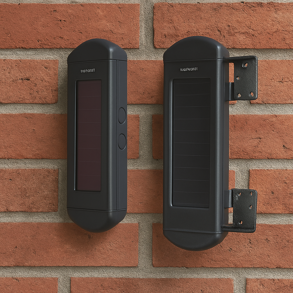 Solar-Powered Wired Output Infrared Beam Sensor – 900m Range | Wireless Perimeter Security System