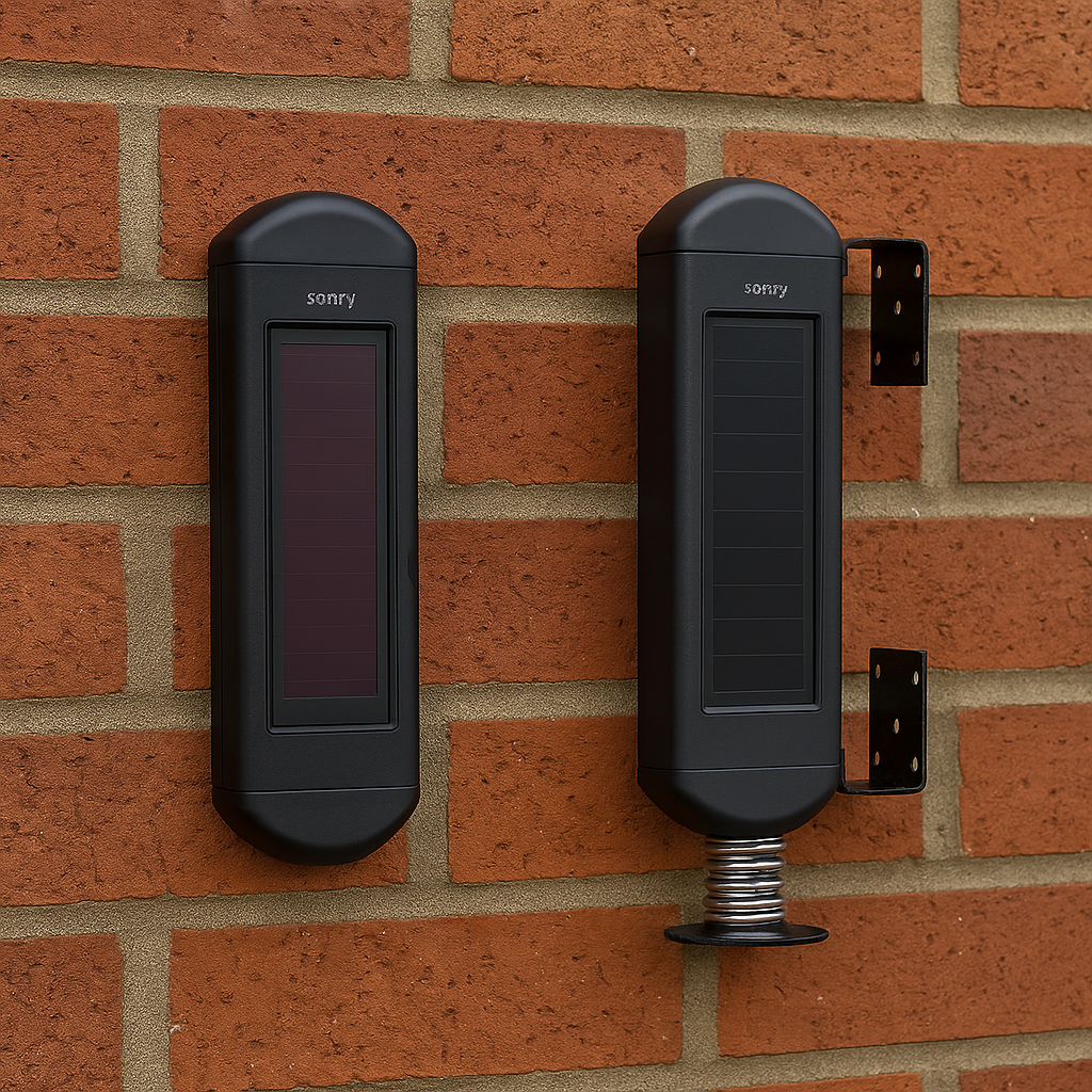 Solar-Powered Wired Output Infrared Beam Sensor – 900m Range | Wireless Perimeter Security System