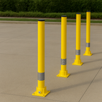 Bendy Flexible Fold-Down Parking Post – Yellow