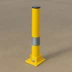 Bendy Flexible Fold-Down Parking Post – Yellow